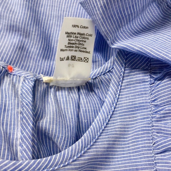 J. Crew Girls’ Stripes Cotton Summer Blouse - Picture 6 of 7